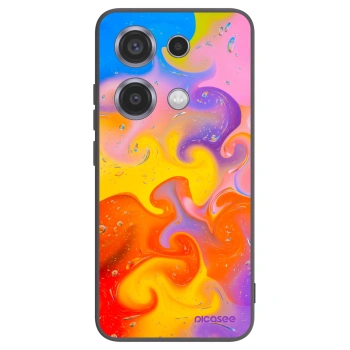 Picasee silikónový čierny obal pre Xiaomi Redmi Note 14S - Bubbles