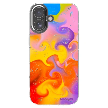 Picasee silikónový prehľadný obal pre Apple iPhone 17 - Bubbles