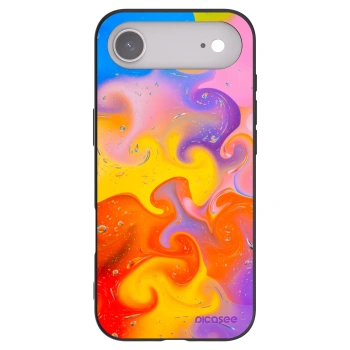 Picasee silikónový čierny obal pre Apple iPhone Air - Bubbles