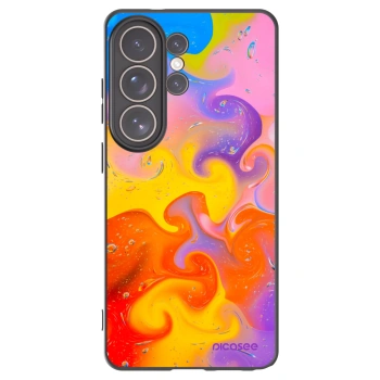 Picasee silikónový čierny obal pre Samsung Galaxy S26 Ultra - Bubbles