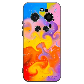 Picasee silikónový čierny obal pre Xiaomi 17 Ultra - Bubbles