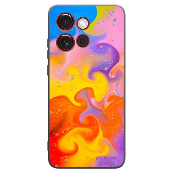 Picasee silikónový čierny obal pre Motorola Edge 60 Neo 5G - Bubbles