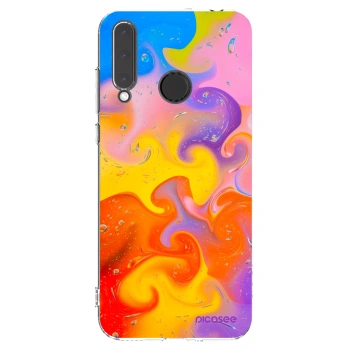 Picasee silikónový prehľadný obal pre Honor 20 Lite - Bubbles