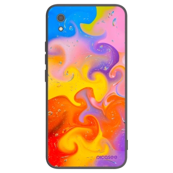 Picasee silikónový čierny obal pre Xiaomi Redmi 7A - Bubbles