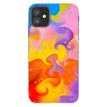 Picasee silikónový prehľadný obal pre Apple iPhone 11 - Bubbles