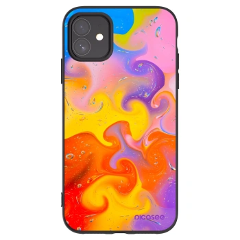 Picasee silikónový čierny obal pre Apple iPhone 11 - Bubbles