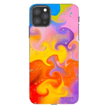 Picasee silikónový prehľadný obal pre Apple iPhone 11 Pro Max - Bubbles