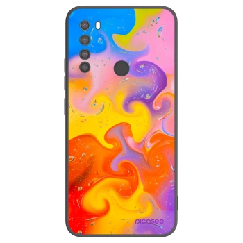 Picasee silikónový čierny obal pre Xiaomi Redmi Note 8 - Bubbles