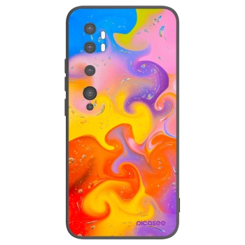Picasee silikónový čierny obal pre Xiaomi Mi Note 10 (Pro) - Bubbles