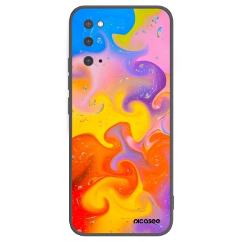 Picasee silikónový čierny obal pre Samsung Galaxy S20 G980F - Bubbles