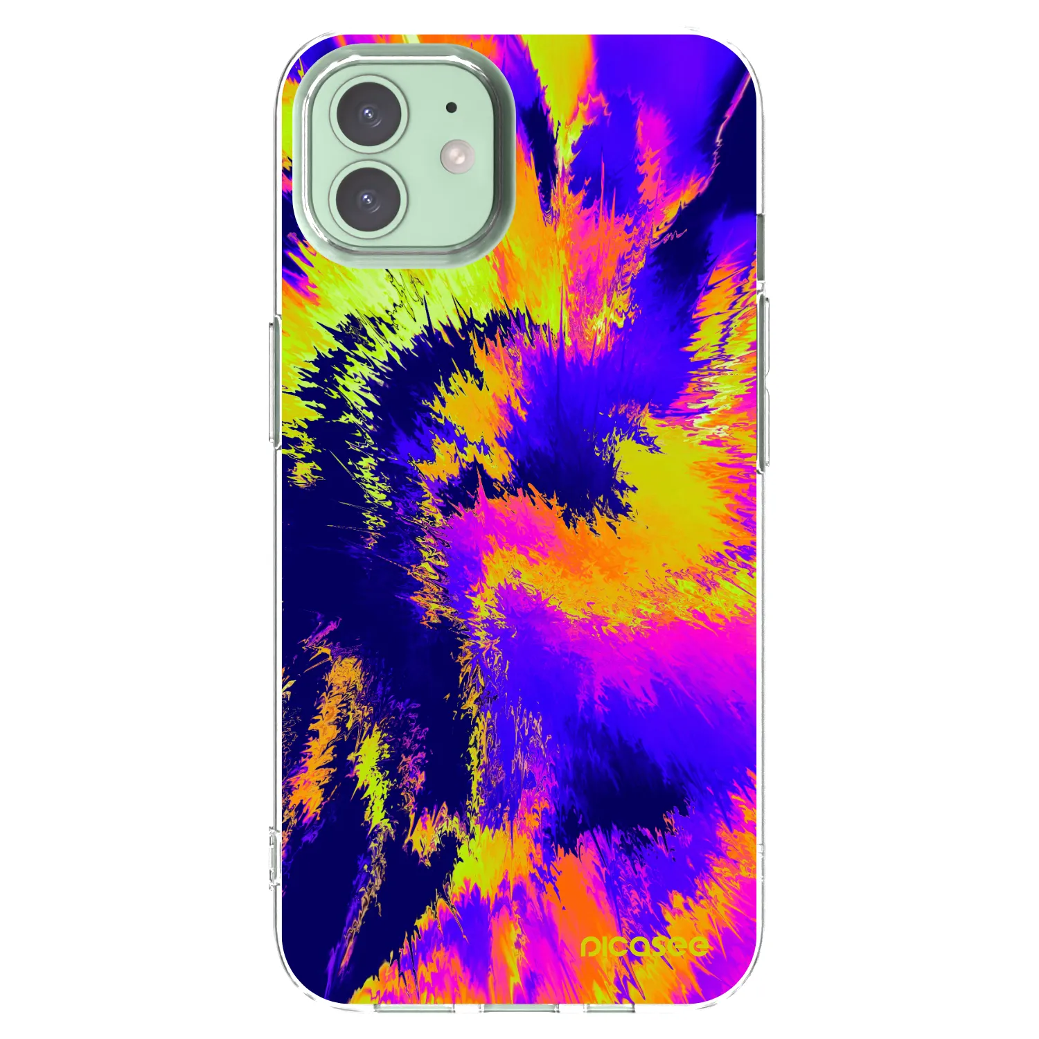 Picasee silikónový prehľadný obal pre Apple iPhone 12 - Burn