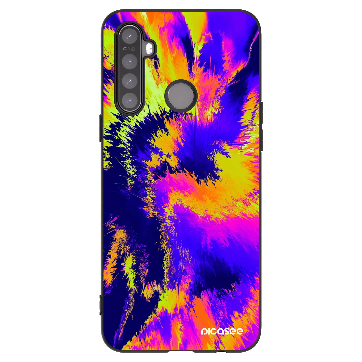 Picasee silikónový čierny obal pre Realme 6i - Burn