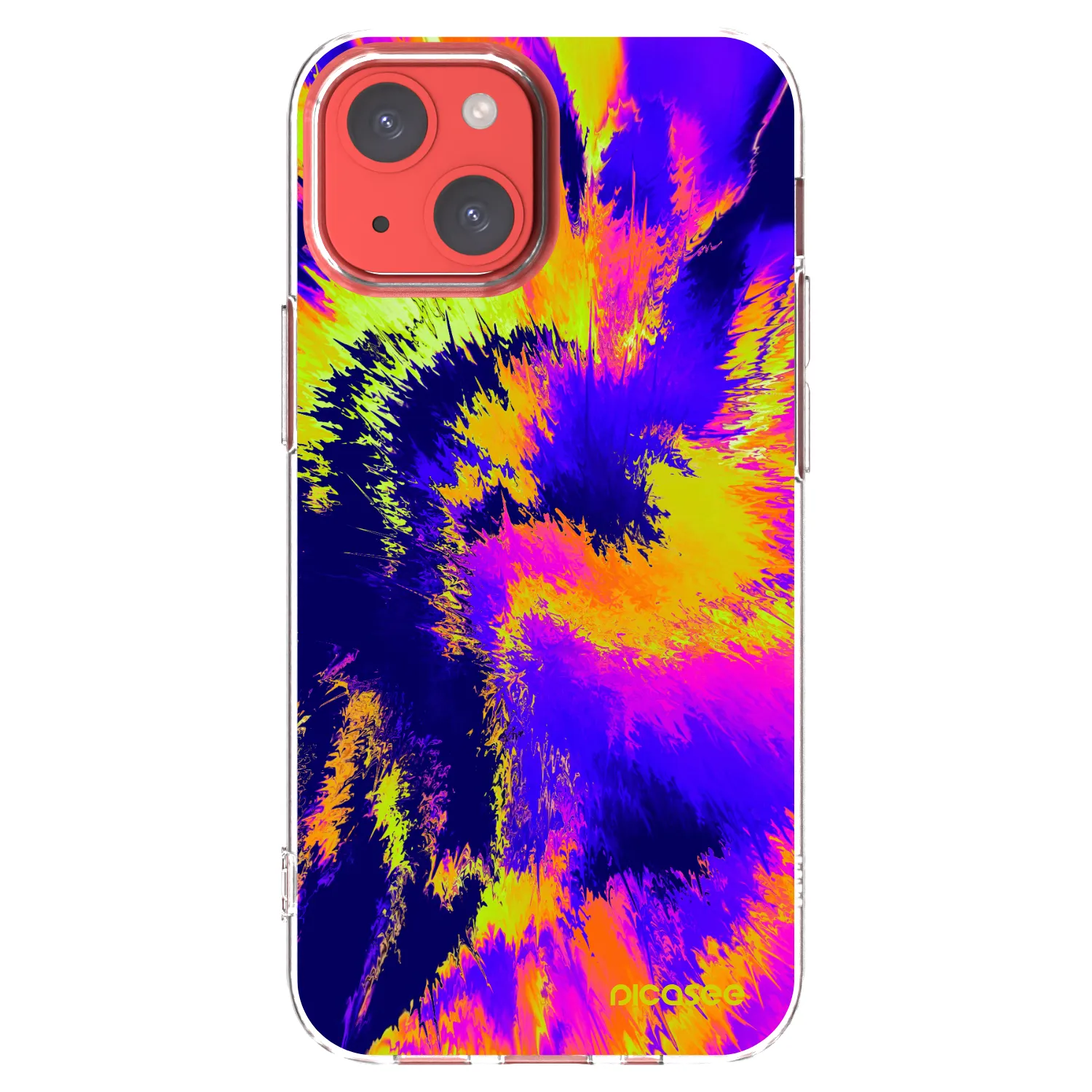 Picasee silikónový prehľadný obal pre Apple iPhone 13 mini - Burn