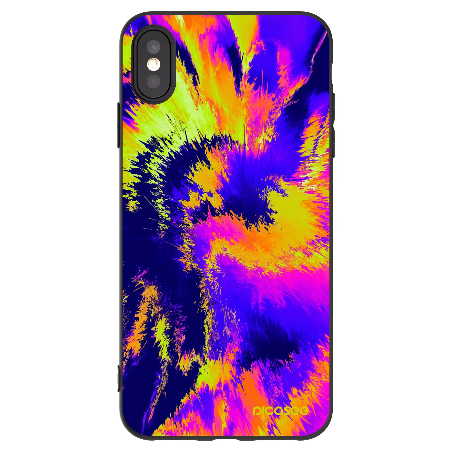 Picasee silikónový čierny obal pre Apple iPhone XS Max - Burn