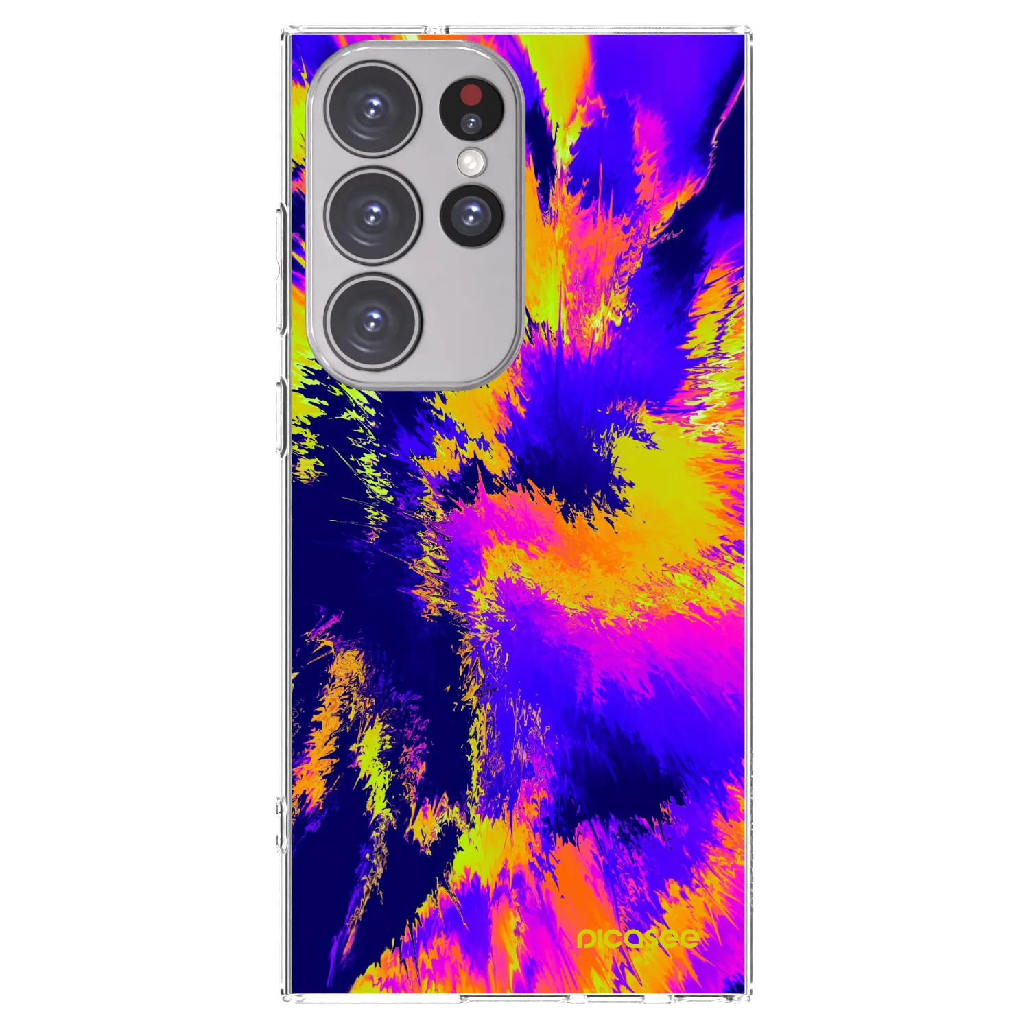 Picasee silikónový prehľadný obal pre Samsung Galaxy S23 Ultra 5G - Burn