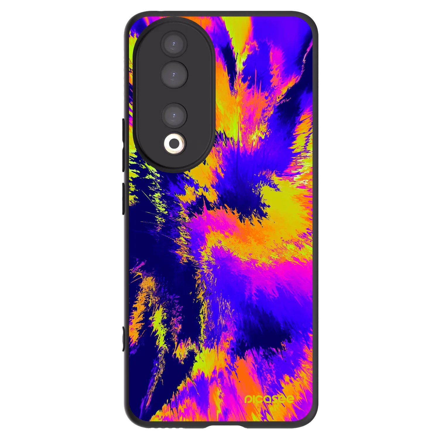 Picasee silikónový čierny obal pre Honor 90 5G - Burn