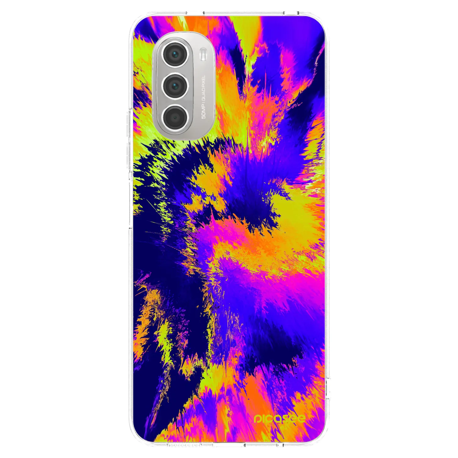 Picasee silikónový prehľadný obal pre Motorola Moto G51 - Burn