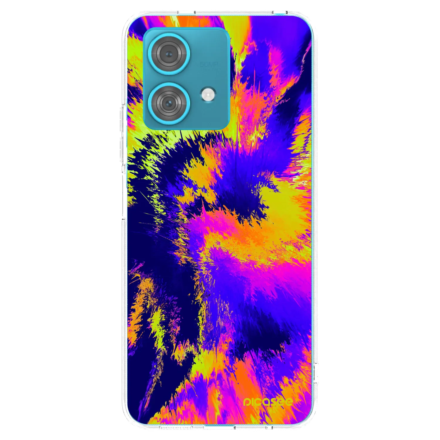 Picasee silikónový prehľadný obal pre Motorola Edge 40 Neo - Burn