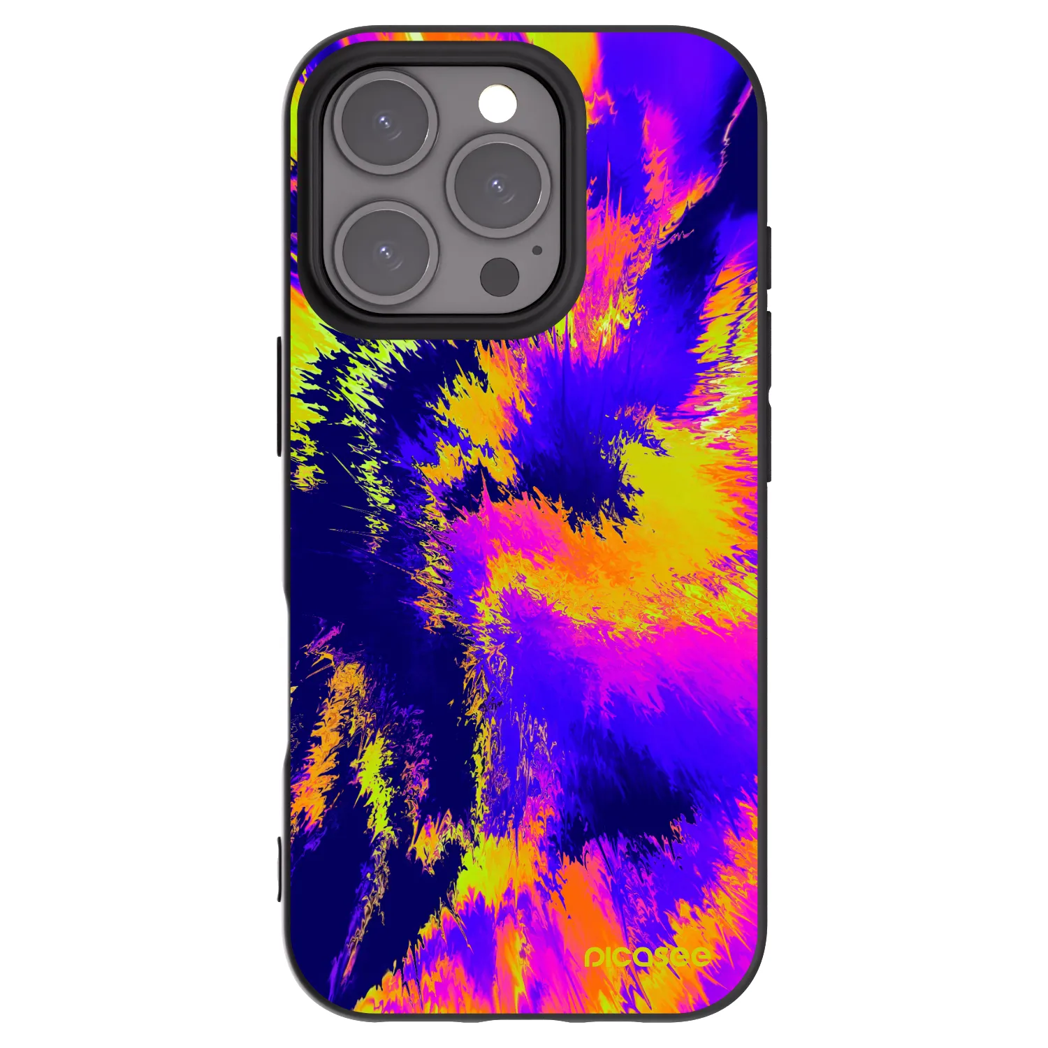 Picasee silikónový čierny obal pre Apple iPhone 16 Pro - Burn