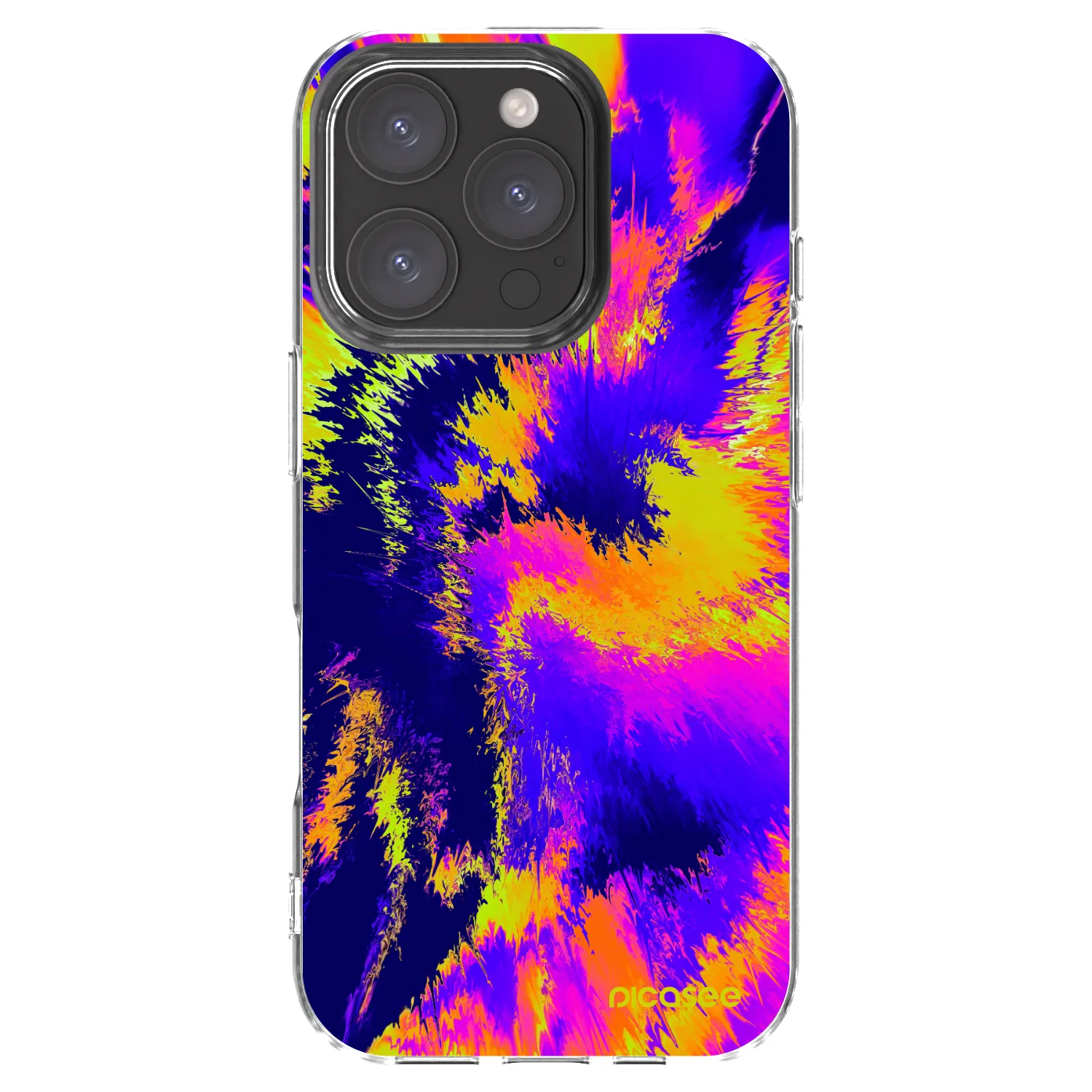 Picasee silikónový prehľadný obal pre Apple iPhone 16 Pro - Burn