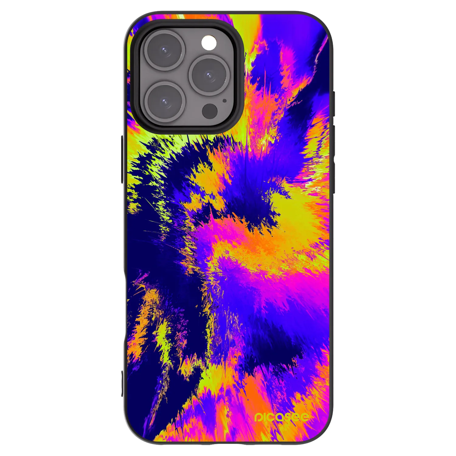 Picasee silikónový čierny obal pre Apple iPhone 16 Pro Max - Burn