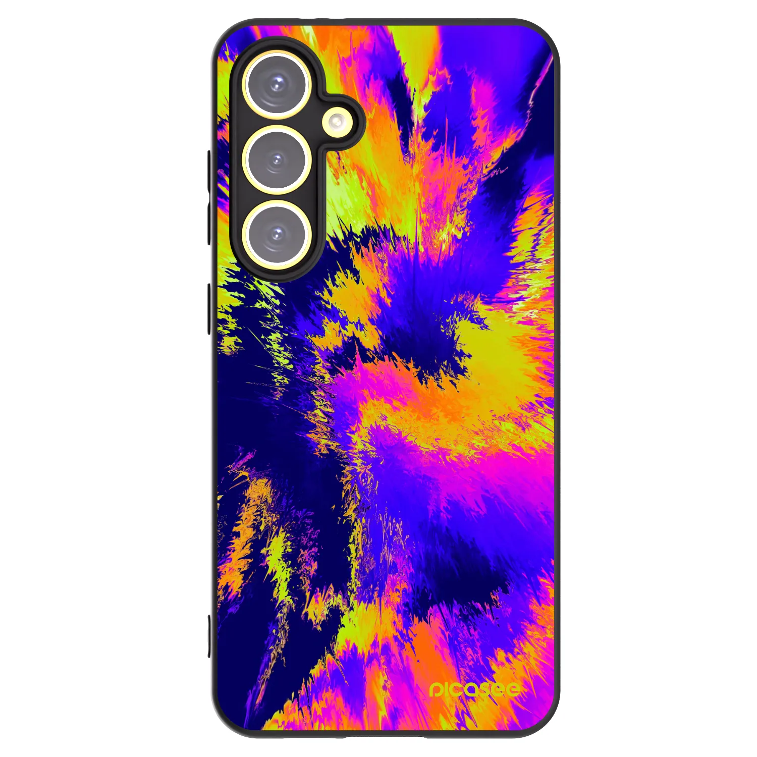 Picasee silikónový čierny obal pre Samsung Galaxy S24 FE S721B - Burn
