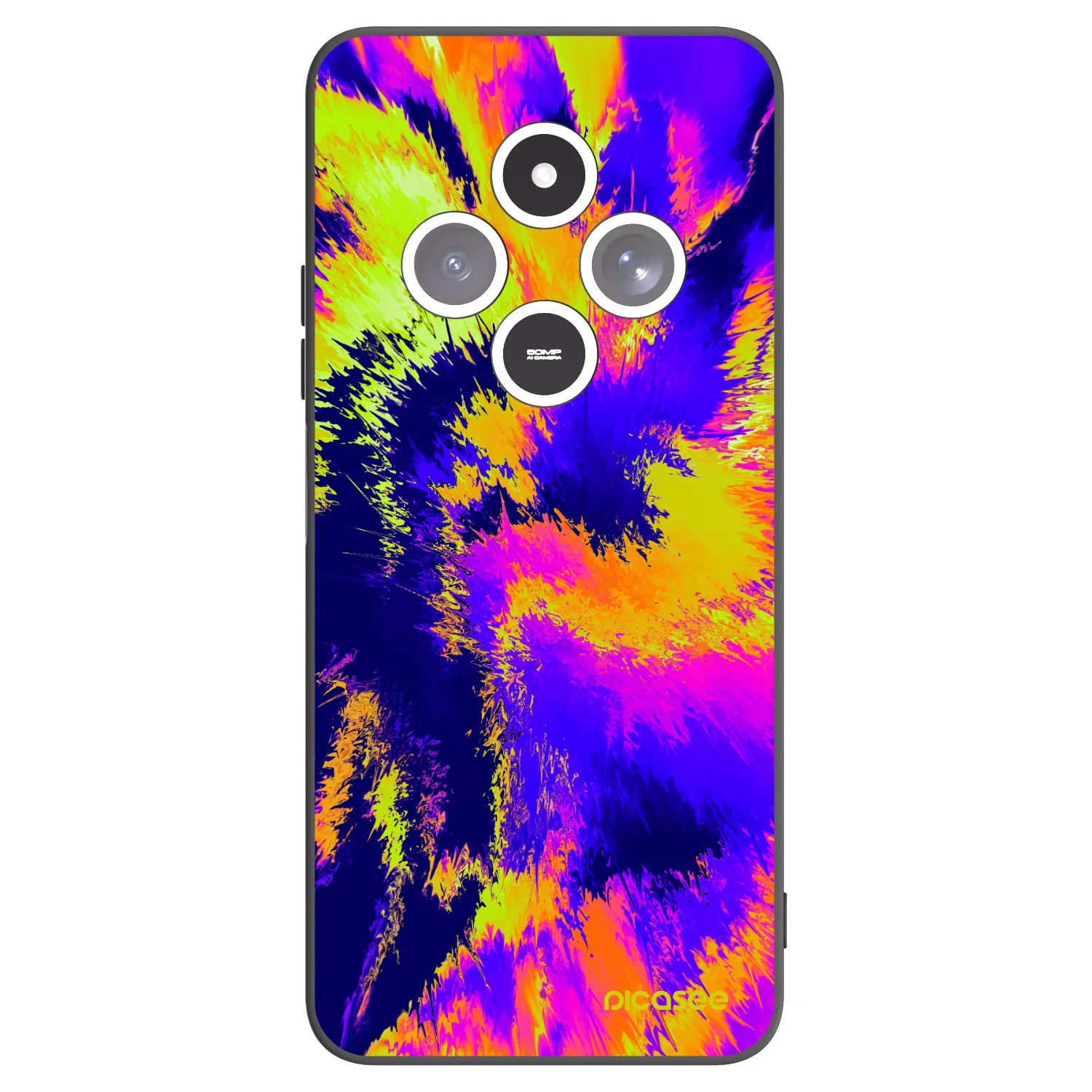 Picasee silikónový čierny obal pre Xiaomi Redmi 14C - Burn