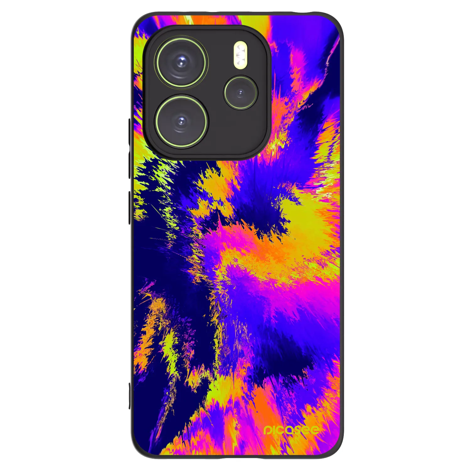 Picasee silikónový čierny obal pre Xiaomi Redmi Note 14 4G - Burn