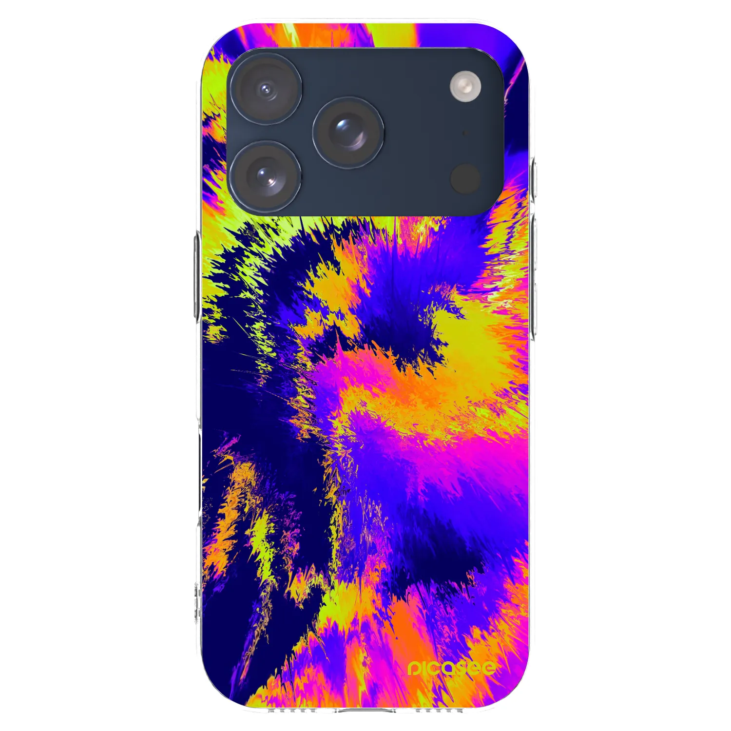 Picasee silikónový prehľadný obal pre Apple iPhone 17 Pro - Burn