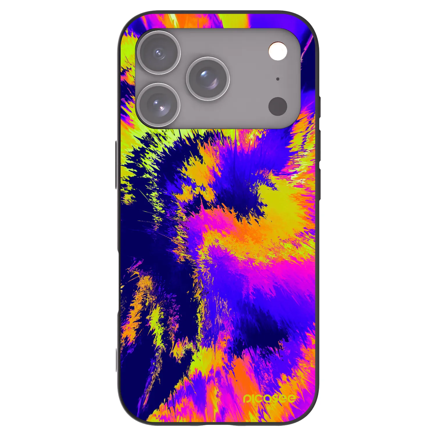 Picasee silikónový čierny obal pre Apple iPhone 18 Pro - Burn