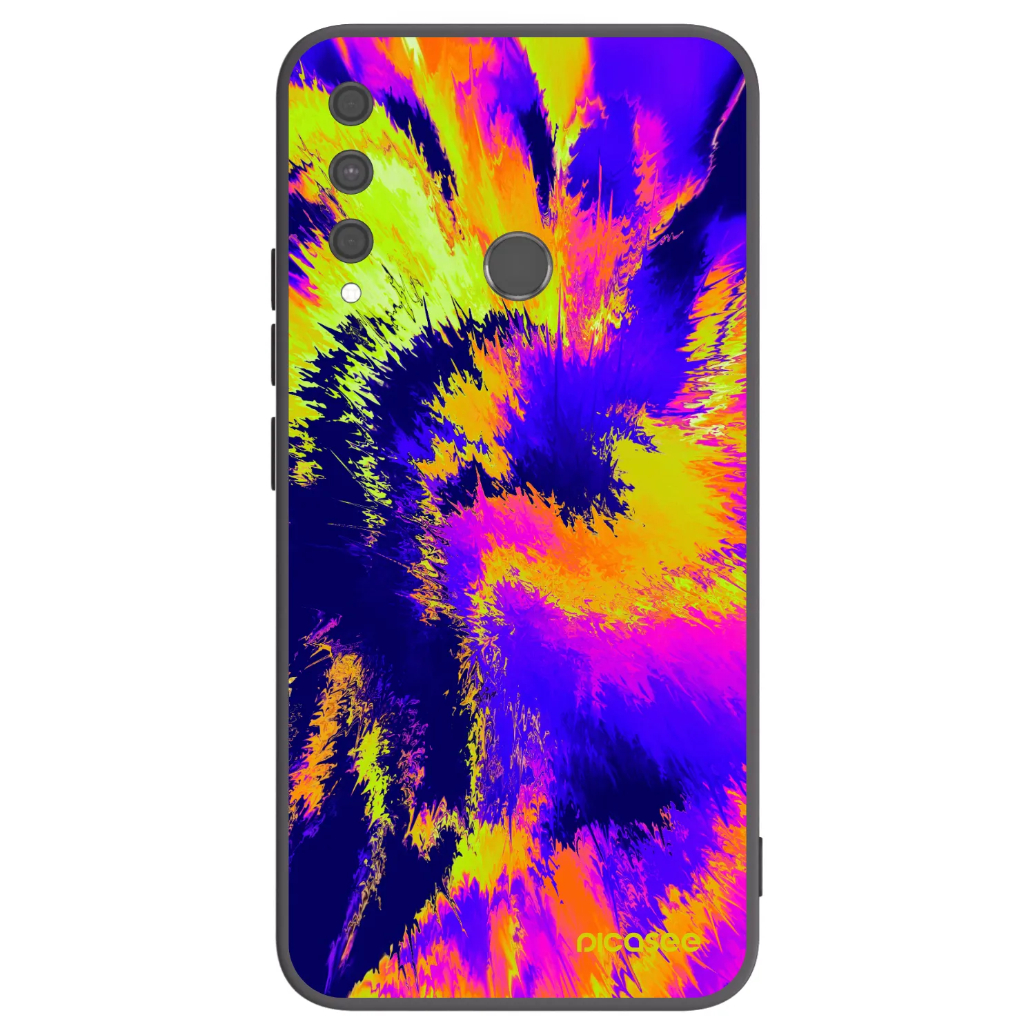Picasee silikónový čierny obal pre Huawei P40 Lite E - Burn