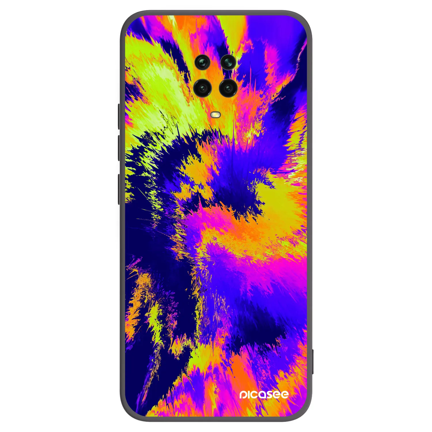 Picasee silikónový čierny obal pre Xiaomi Redmi Note 9S - Burn