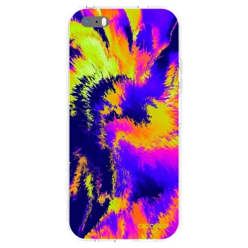 Picasee silikónový prehľadný obal pre Apple iPhone 5/5S/SE - Burn