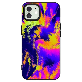 Picasee silikónový čierny obal pre Apple iPhone 12 - Burn