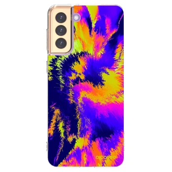 Picasee silikónový prehľadný obal pre Samsung Galaxy S21+ 5G G996F - Burn