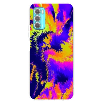 Picasee silikónový prehľadný obal pre Motorola Moto G60 - Burn