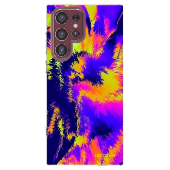 Picasee silikónový prehľadný obal pre Samsung Galaxy S22 Ultra 5G - Burn