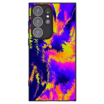 Picasee silikónový čierny obal pre Samsung Galaxy S23 Ultra 5G - Burn