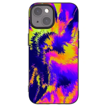 Picasee silikónový čierny obal pre Apple iPhone 15 - Burn