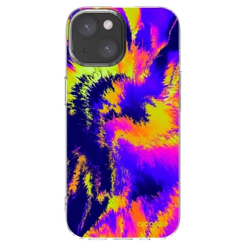 Picasee silikónový prehľadný obal pre Apple iPhone 15 - Burn