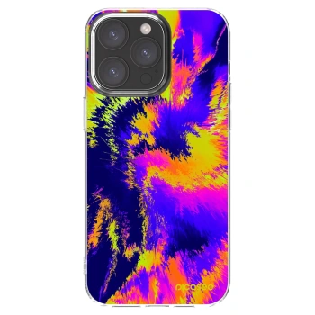 Picasee silikónový prehľadný obal pre Apple iPhone 15 Pro Max - Burn