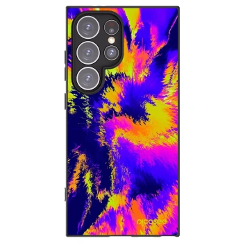 Picasee silikónový čierny obal pre Samsung Galaxy S24 Ultra S928B 5G - Burn
