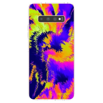 Picasee silikónový prehľadný obal pre Samsung Galaxy S10 Plus G975 - Burn