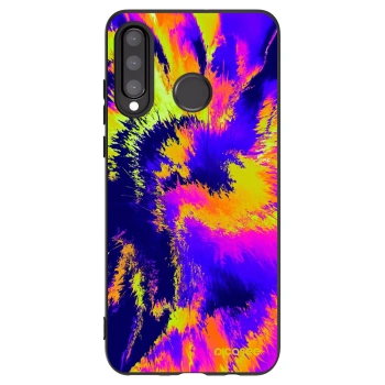 Picasee silikónový čierny obal pre Huawei P30 Lite - Burn