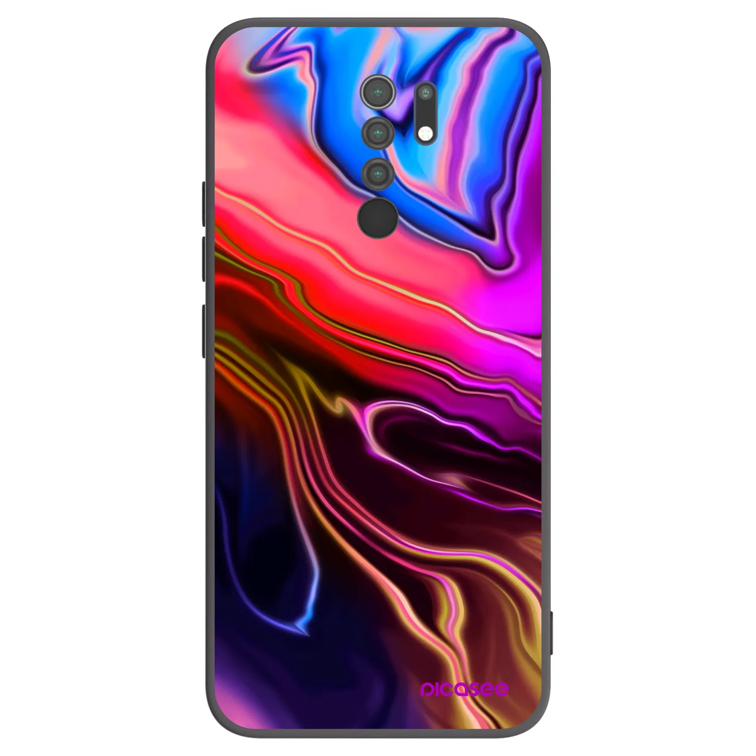 Picasee silikónový čierny obal pre Xiaomi Redmi 9 - Electric