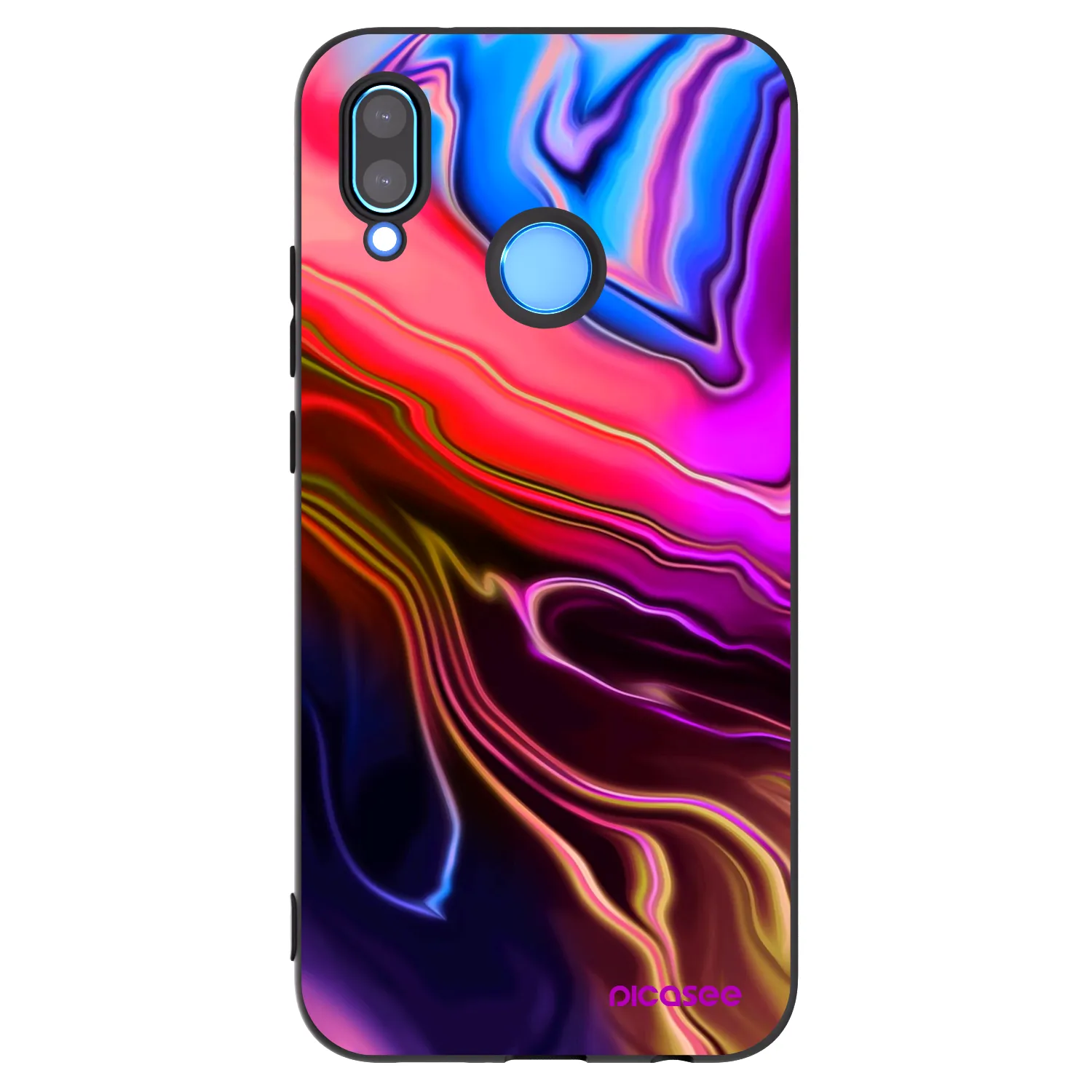 Picasee silikónový čierny obal pre Huawei P20 Lite - Electric