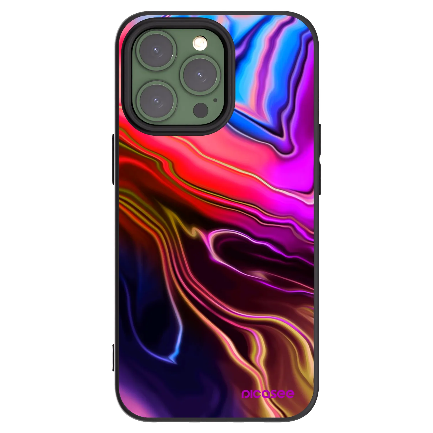 Picasee silikónový čierny obal pre Apple iPhone 13 Pro - Electric
