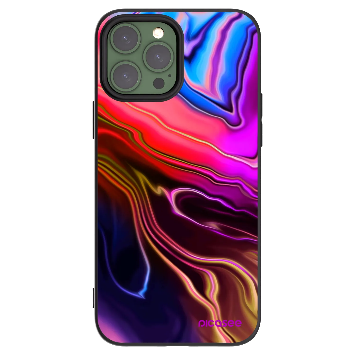 Silikónový čierny obal pre Apple iPhone 13 Pro Max - Electric