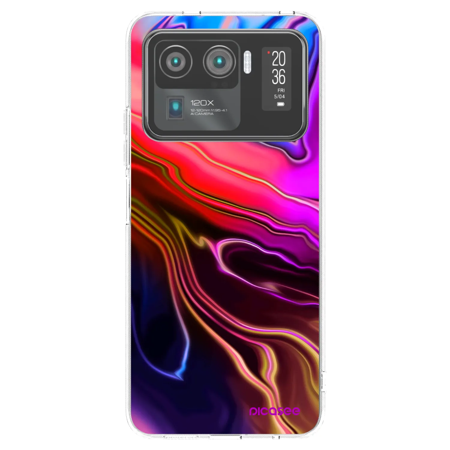 Picasee silikónový prehľadný obal pre Xiaomi Mi 11 Ultra - Electric