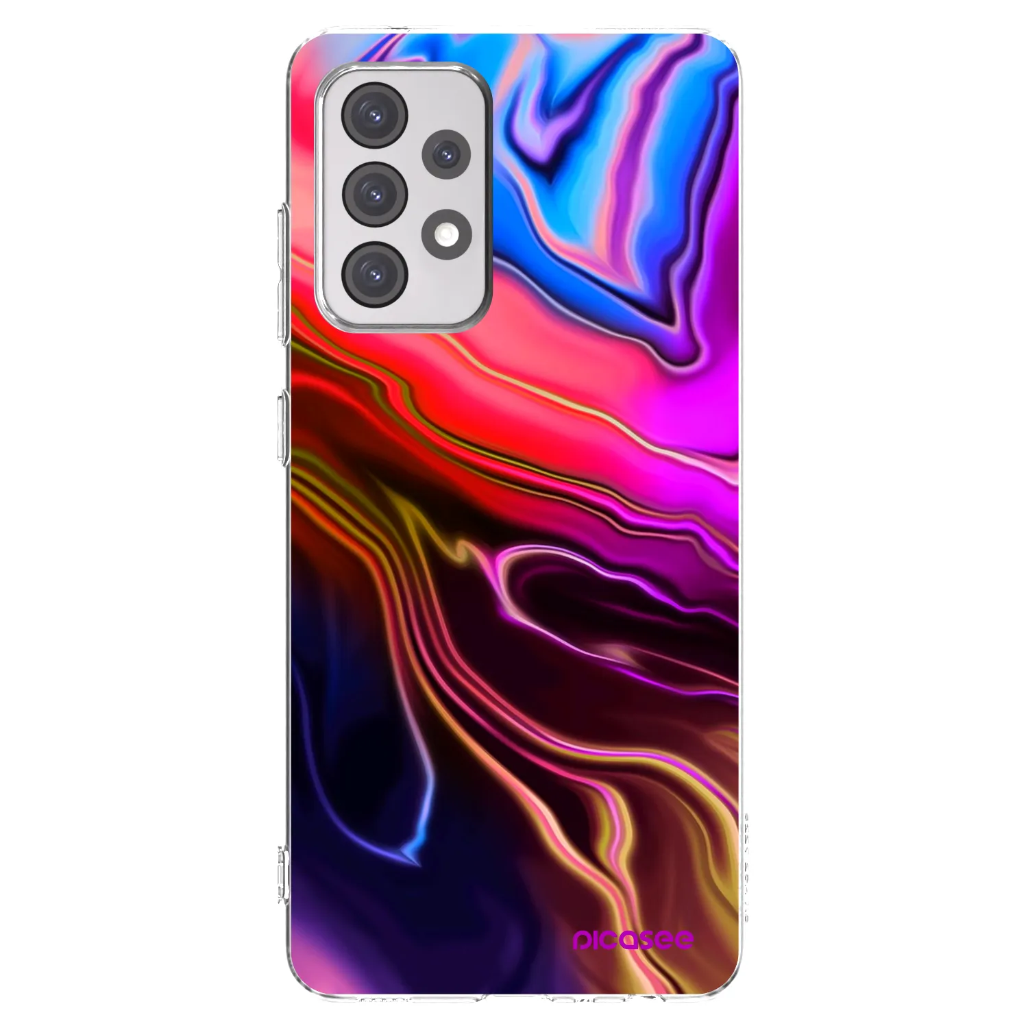 Picasee silikónový prehľadný obal pre Samsung Galaxy A52s 5G A528B - Electric